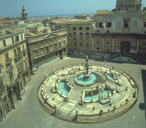 Piazza Pretoria a Palermo